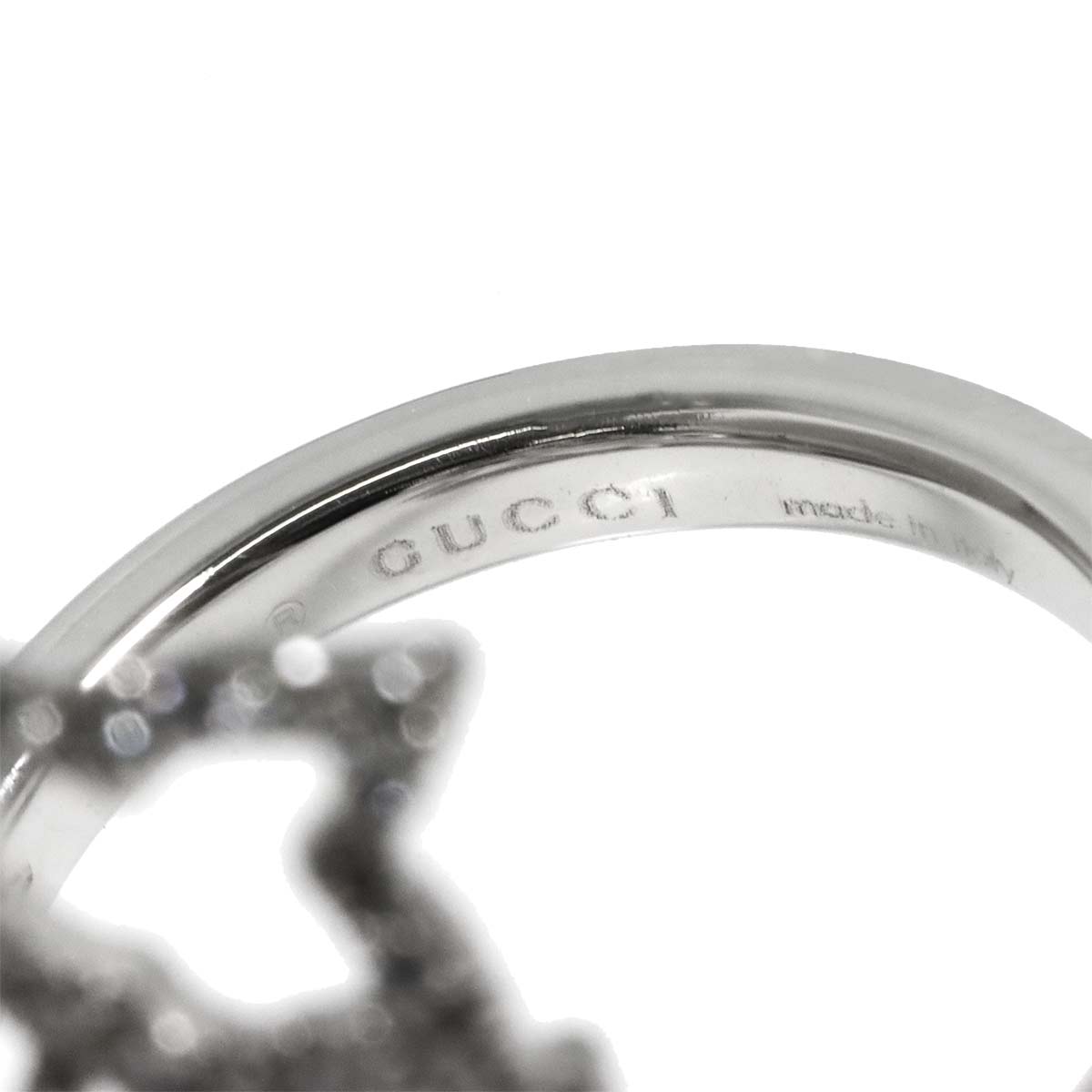 Flora Ring Diamond 18K White Gold 750 Size9 4.75-5(US)