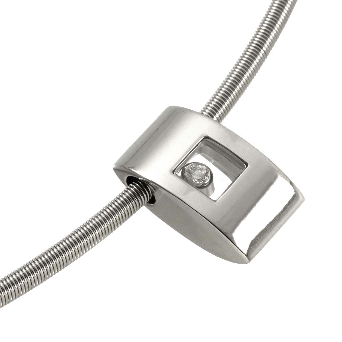 Happy Diamond Necklace 18K White Gold 750