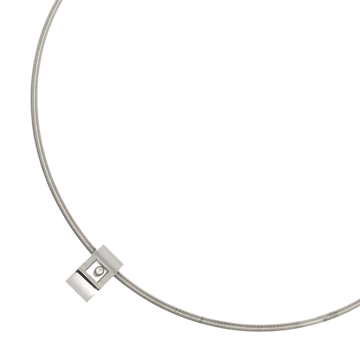 Happy Diamond Necklace 18K White Gold 750