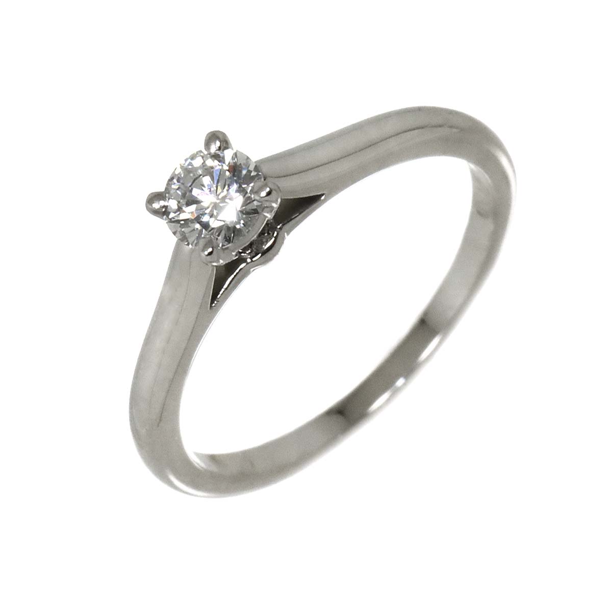 Diamond 0.24ct D/VVS2/3EX Ring Platinum size48 4.5(US)