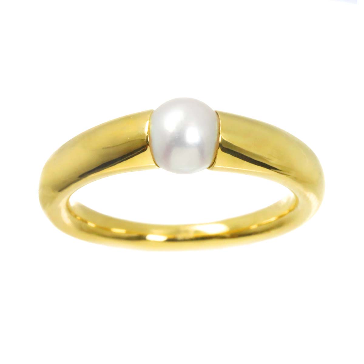 Akoya Pearl 5.6mm Ring 18K YG 750 Size5.75-6(US)