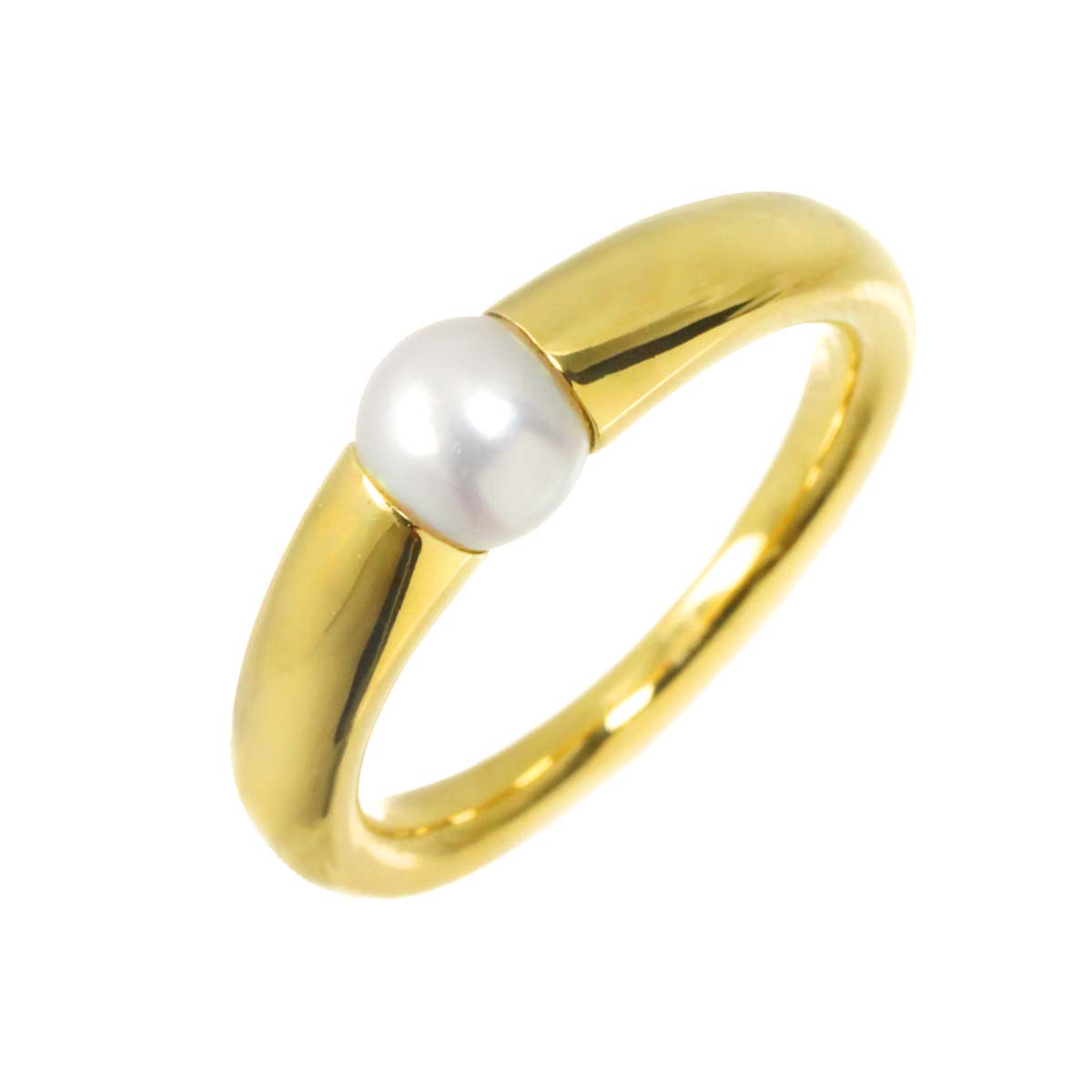 Akoya Pearl 5.6mm Ring 18K YG 750 Size5.75-6(US)