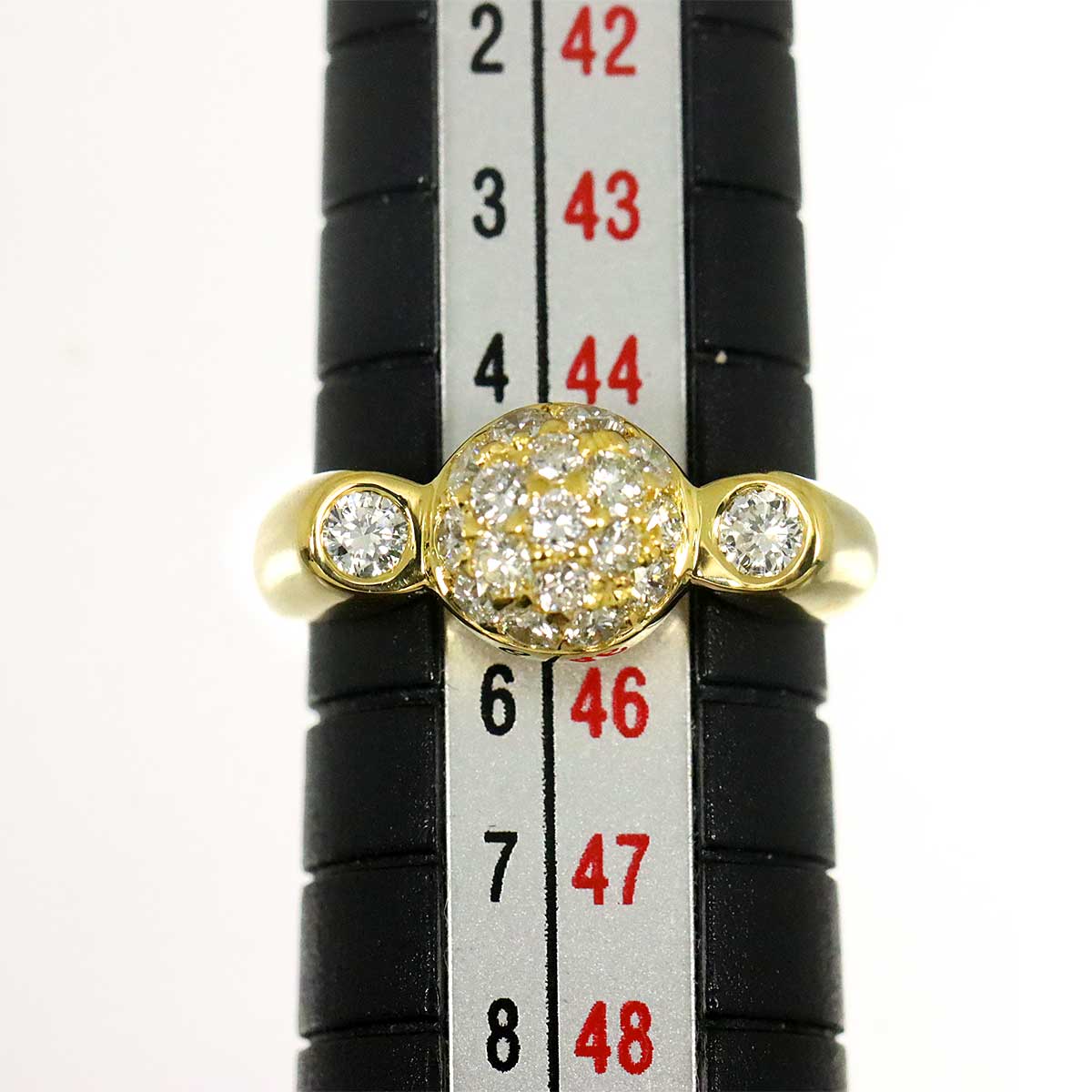 Diamond 0.54ct Ring 18K YG 750 3.25(US)