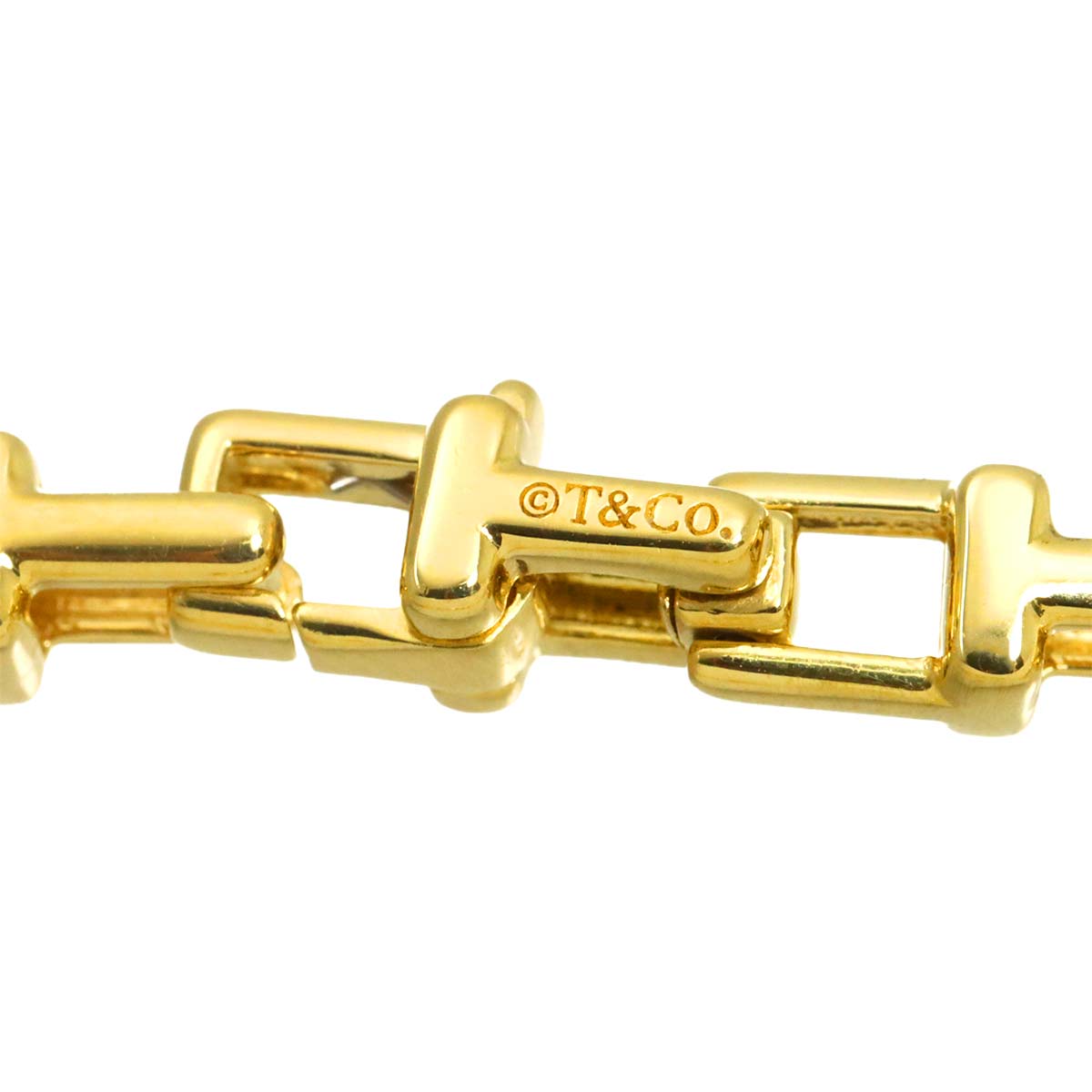 T Narrow Bracelet 18K Yellow Gold 750