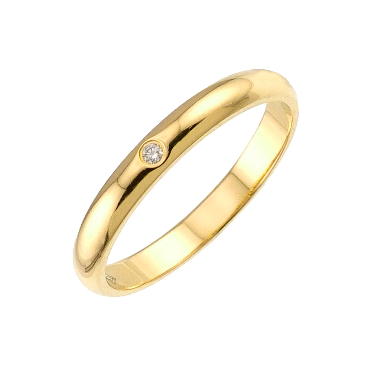 1895 Classic Band Diamond Ring 18K 750 size51 5.5-5.75(US)