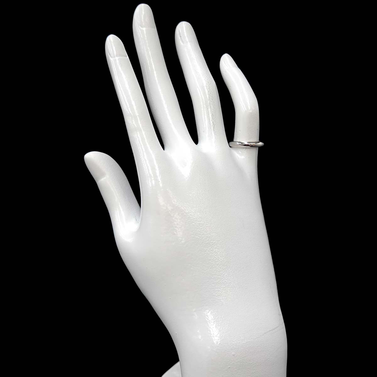 Stacking Band Ring Diamond 1P Platinum Size3.75-4(US)