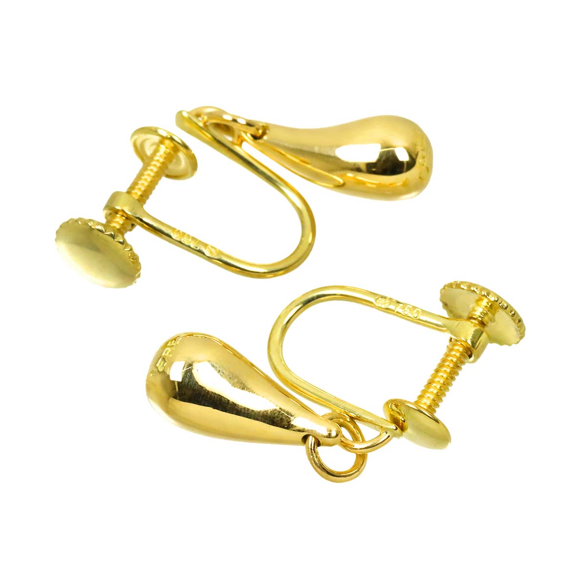 Teardrop Earrings 18K Yellow Gold 750