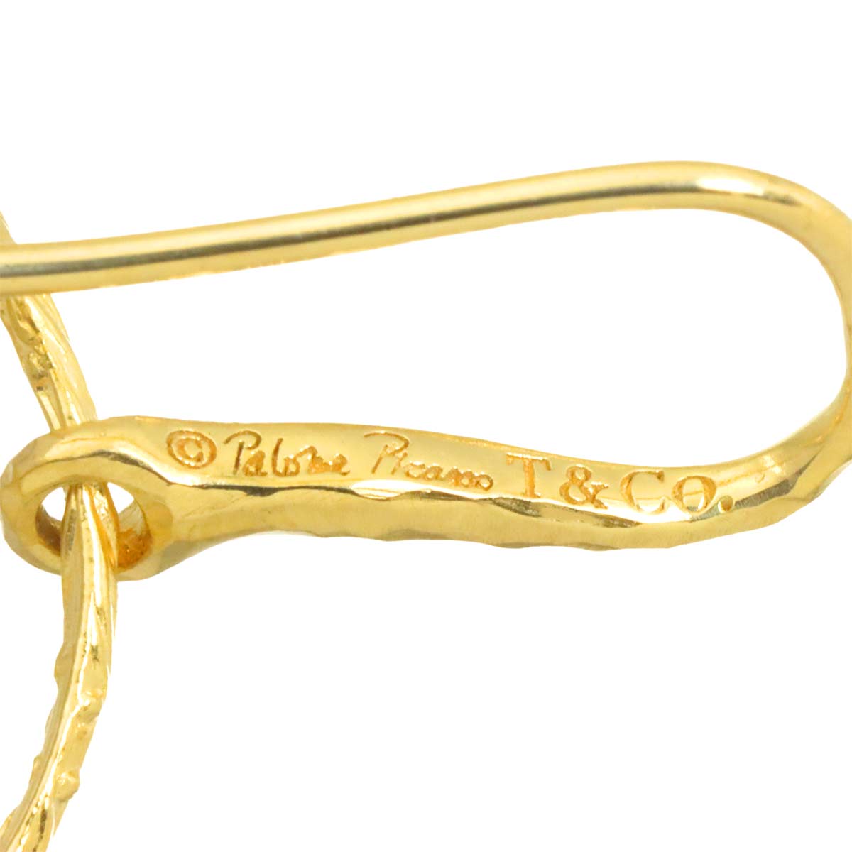 Hook Earrings Pierced 18K Yellow Gold 750
