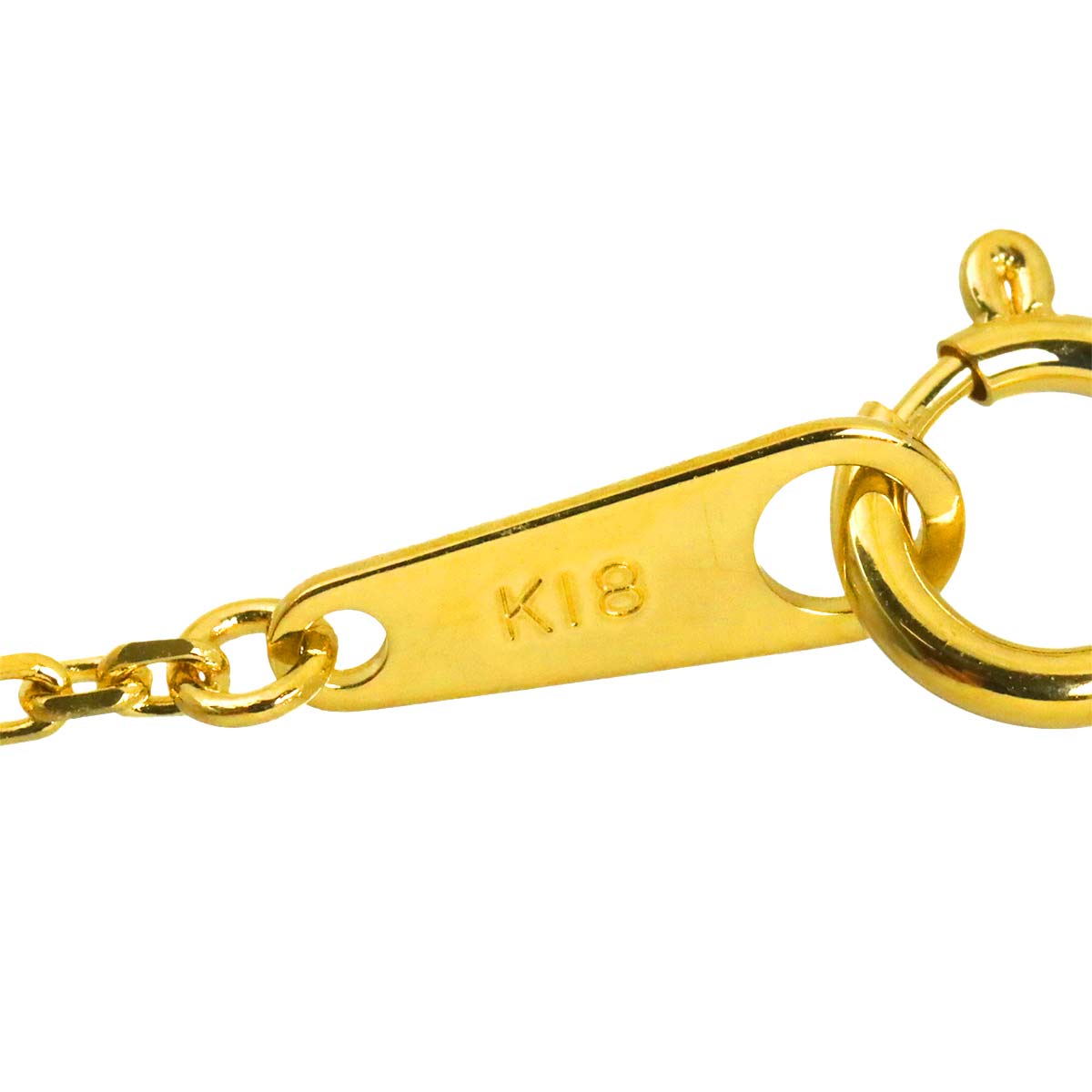 D-SIDE Diamond 10P Necklace 18K Yellow Gold 750