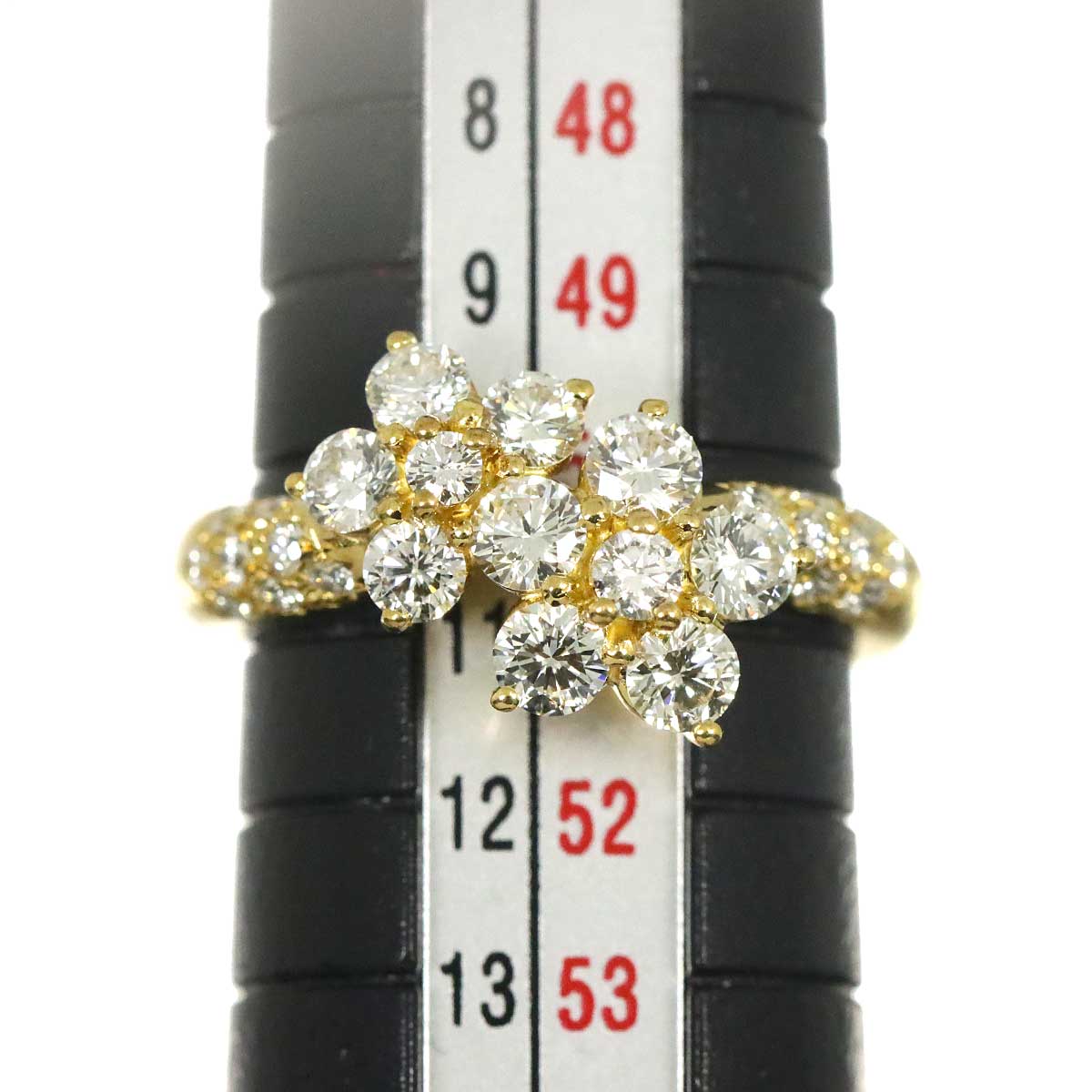 Diamond 1.00ct Ring 18K YG 750 Size5.5-5.75(US)