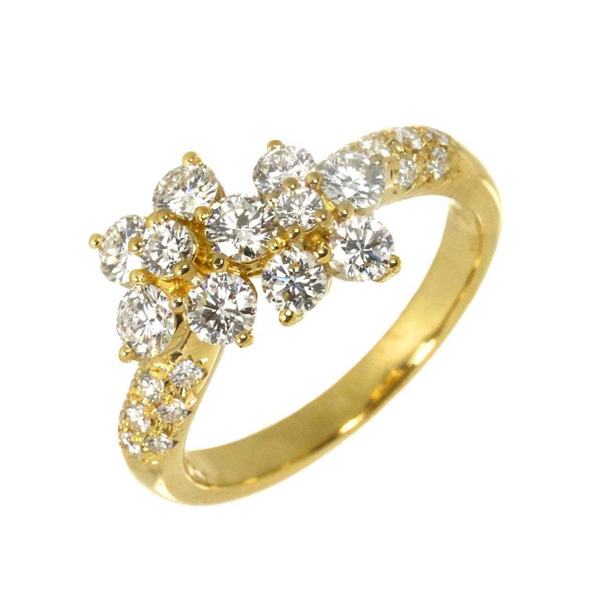 Diamond 1.00ct Ring 18K YG 750 Size5.5-5.75(US)