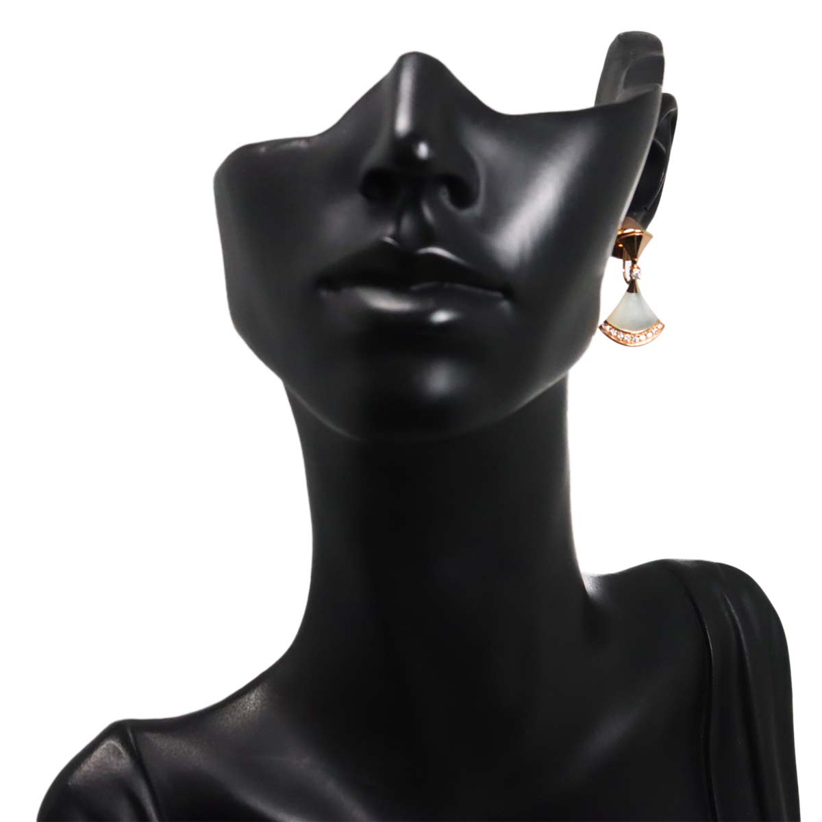 DIVA DREAM MOP Diamond Earrings 18K PG 750