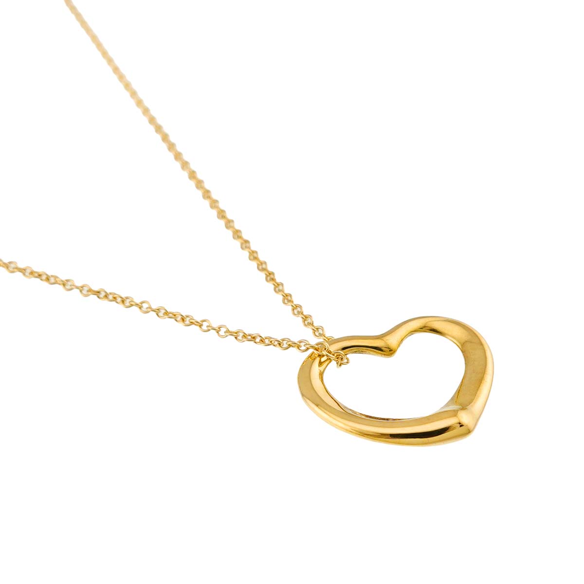 Open Heart Necklace 18K Yellow Gold 750
