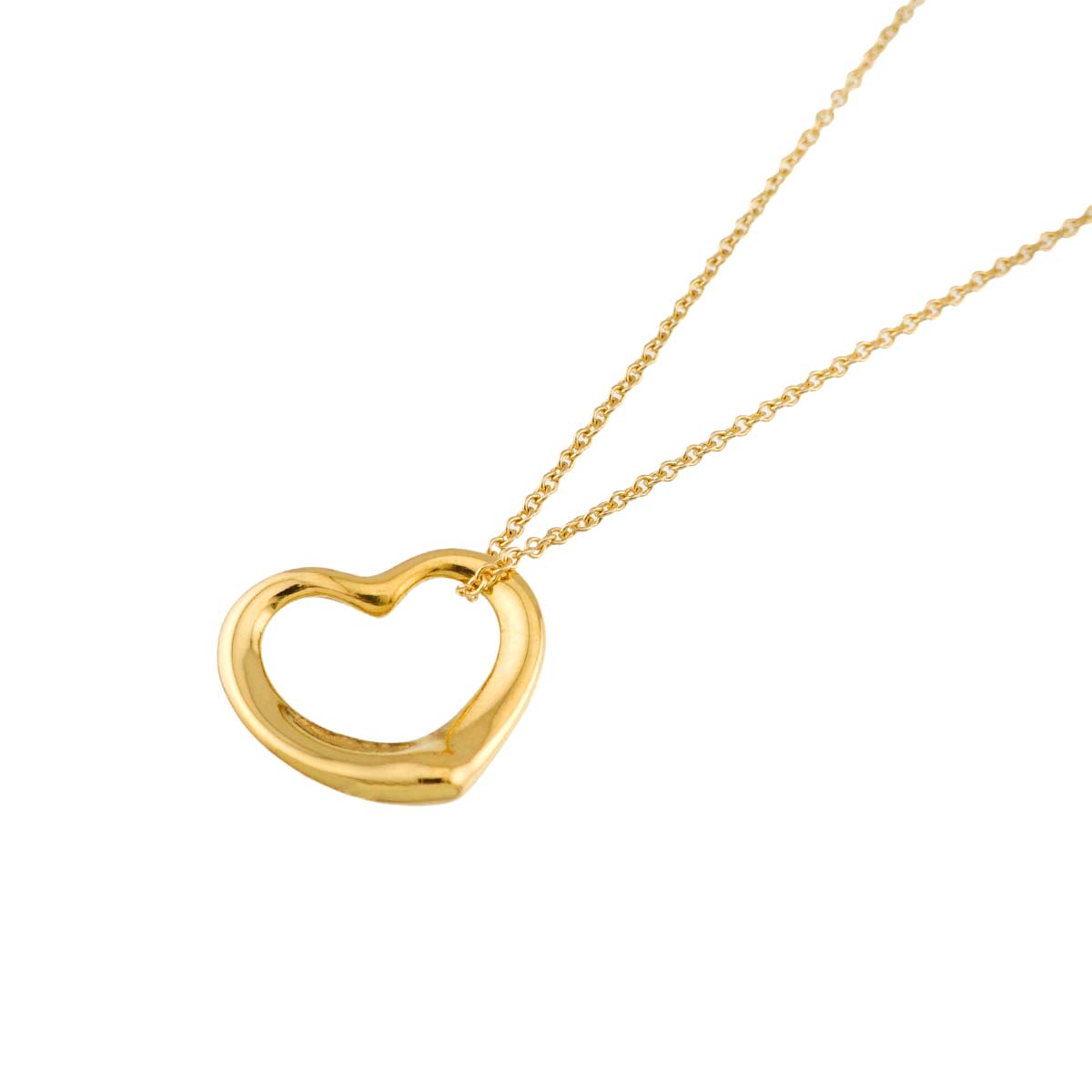 Open Heart Necklace 18K Yellow Gold 750