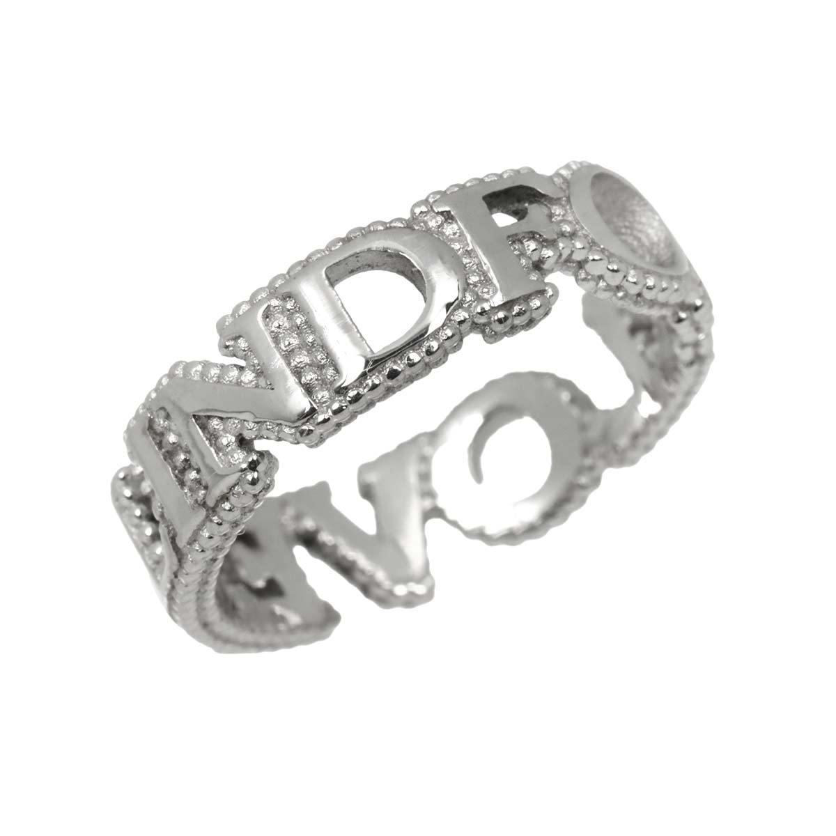 Blind for Love Ring Diamond 18K White Gold 750 Size9 4.5-4.75(US)