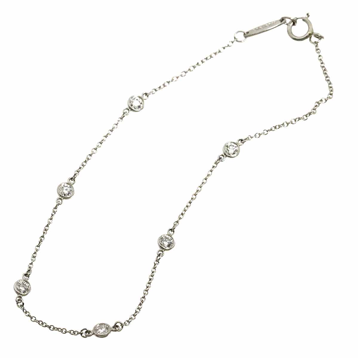 By The Yard Diamond 6P Bracelet Platinum