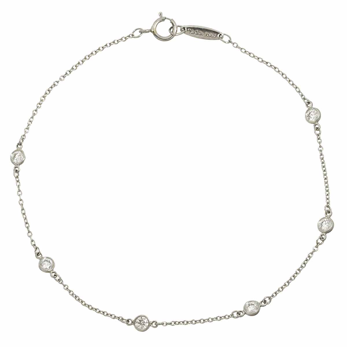 By The Yard Diamond 6P Bracelet Platinum