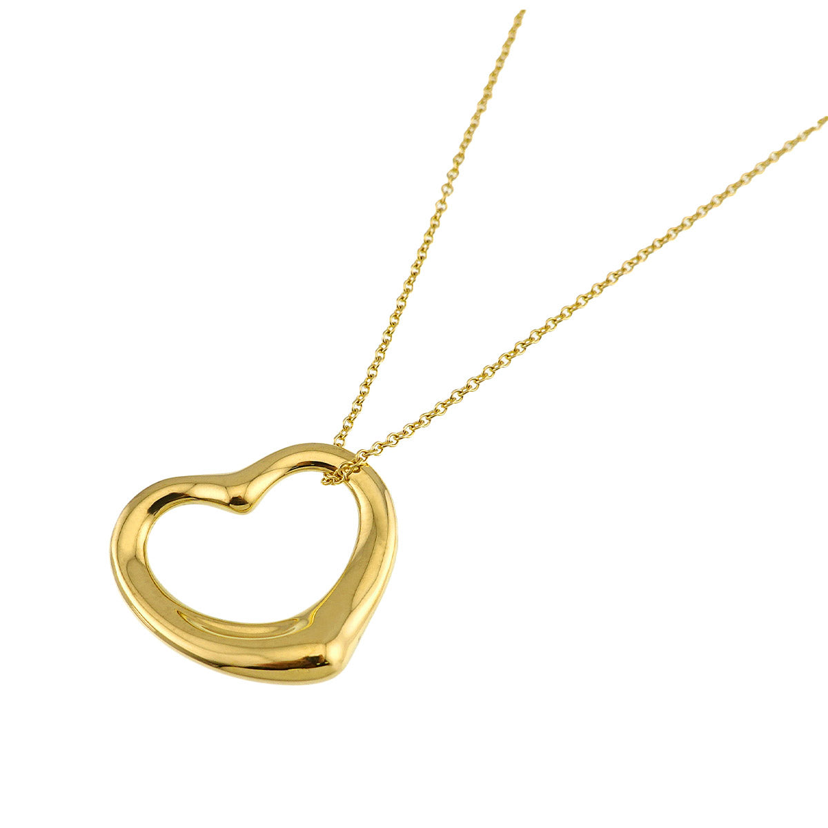 Open Heart Necklace 18K Yellow Gold 750