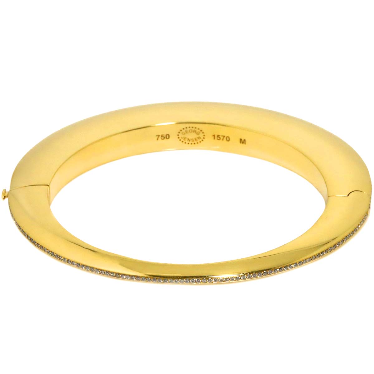 DUNE Diamond Bracelet 18K YG Yellow Gold 750 sizeM