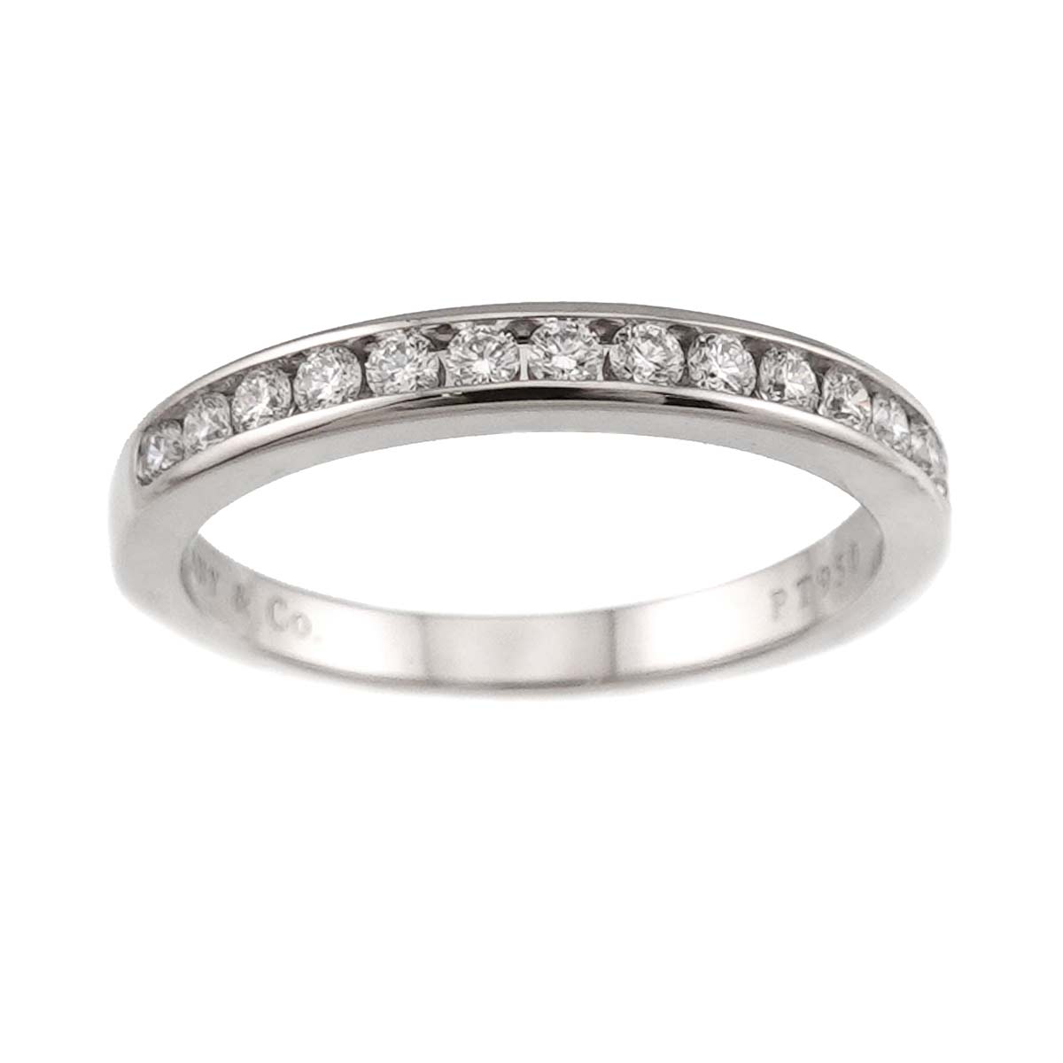 Half Diamond Ring Pt Platinum size5.75-6(US)