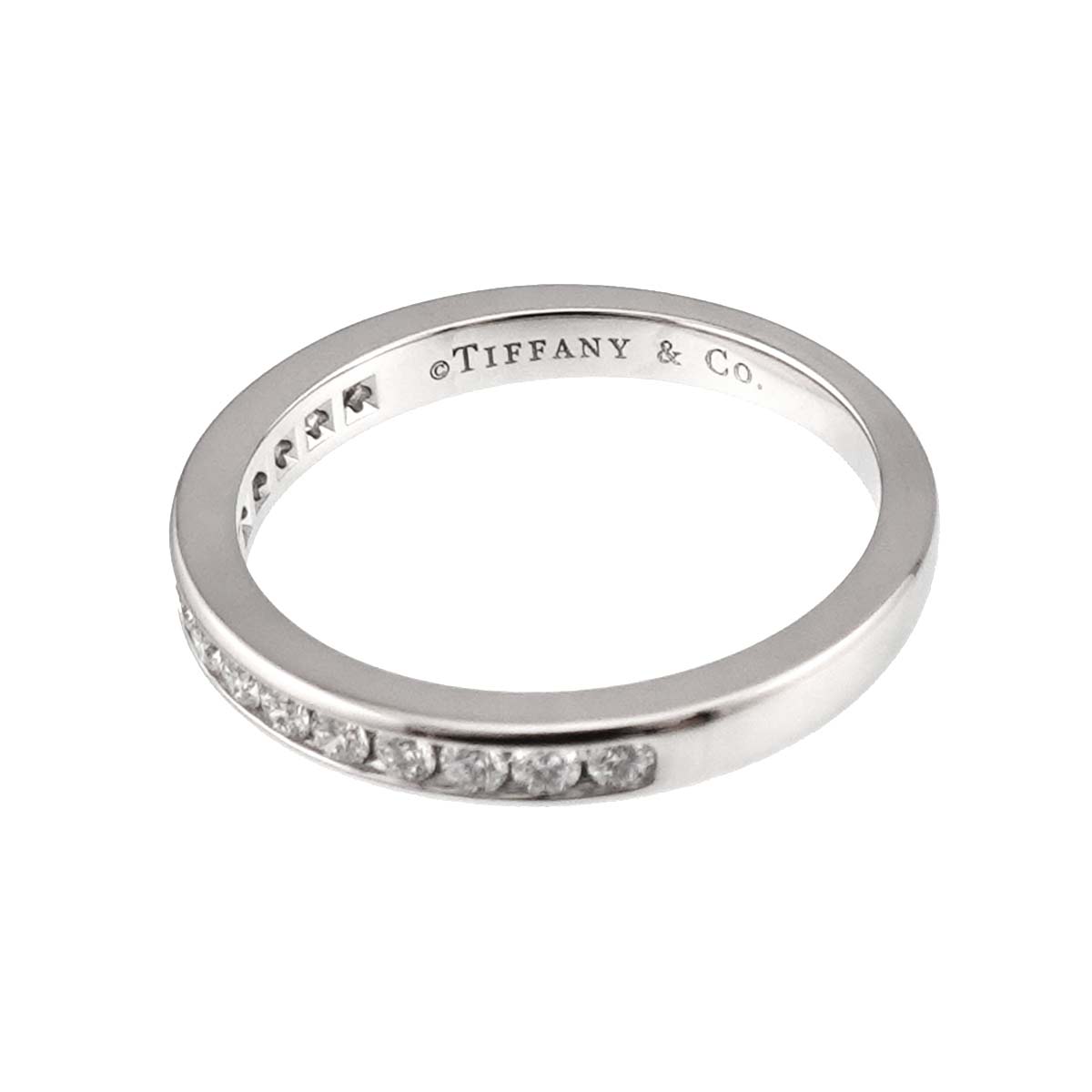 Half Diamond Ring Pt Platinum size5.75-6(US)
