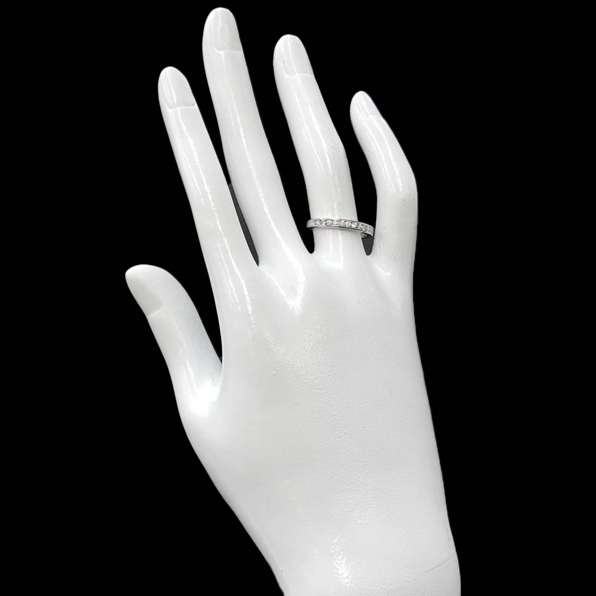 Half Diamond Ring Pt Platinum size5.75-6(US)