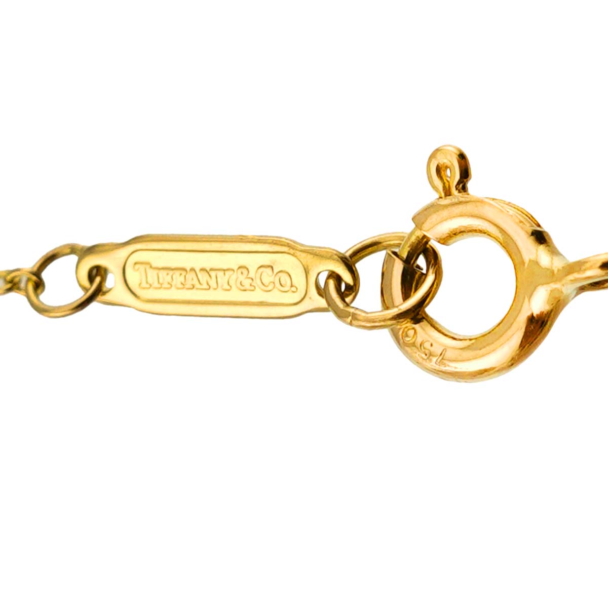Cross stitch Necklace 18K Yellow Gold 750