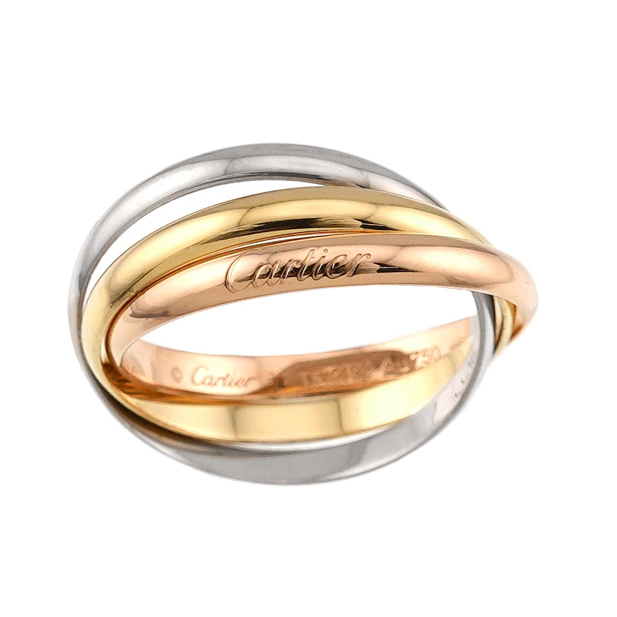Trinity SM Ring 18K YG WG PG 750 Size62 9.75-10(US)