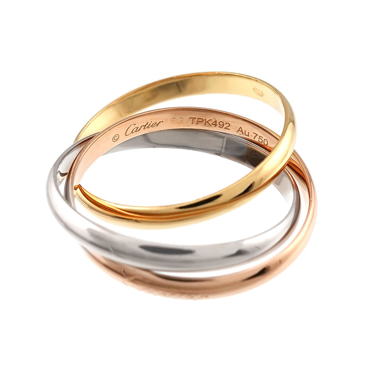 Trinity SM Ring 18K YG WG PG 750 Size62 9.75-10(US)