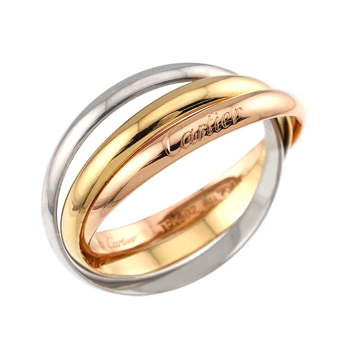 Trinity SM Ring 18K YG WG PG 750 Size62 9.75-10(US)