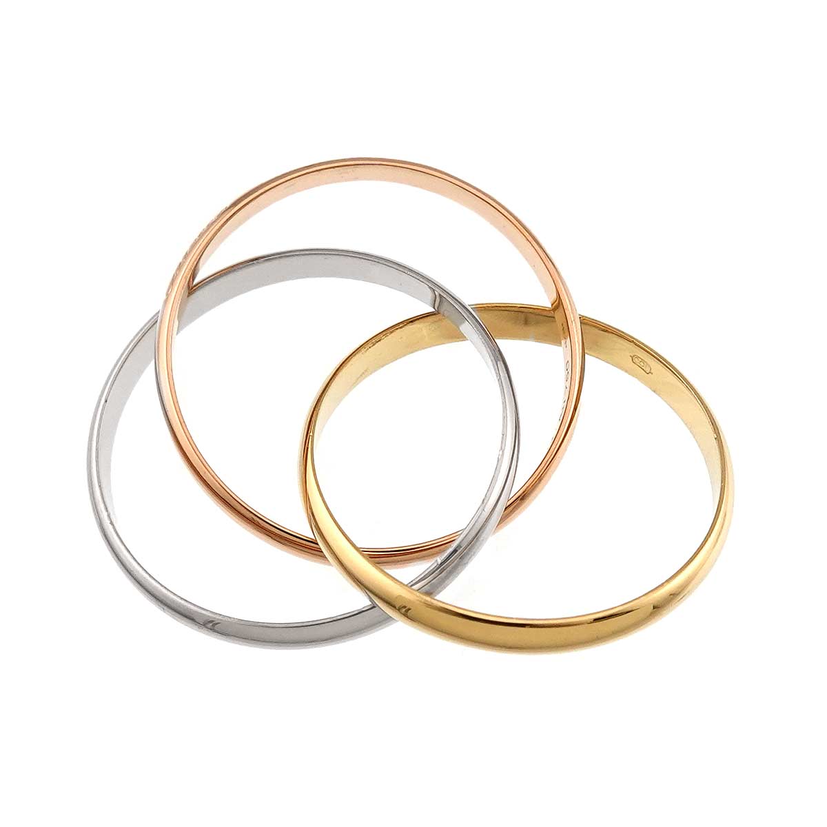 Trinity SM Ring 18K YG WG PG 750 Size62 9.75-10(US)