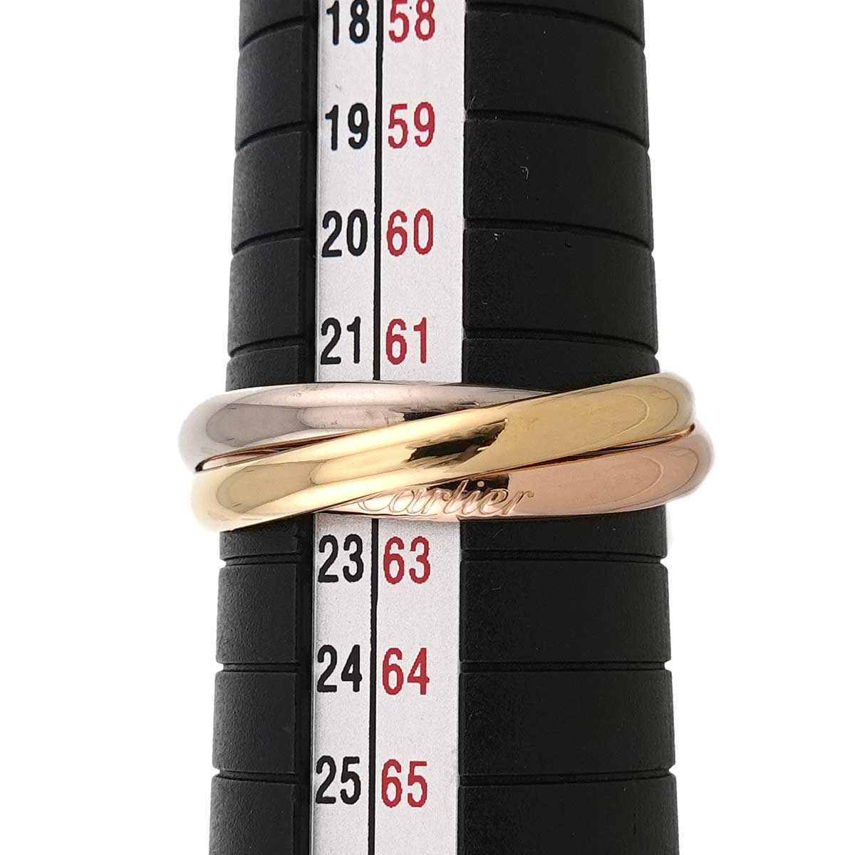 Trinity SM Ring 18K YG WG PG 750 Size62 9.75-10(US)