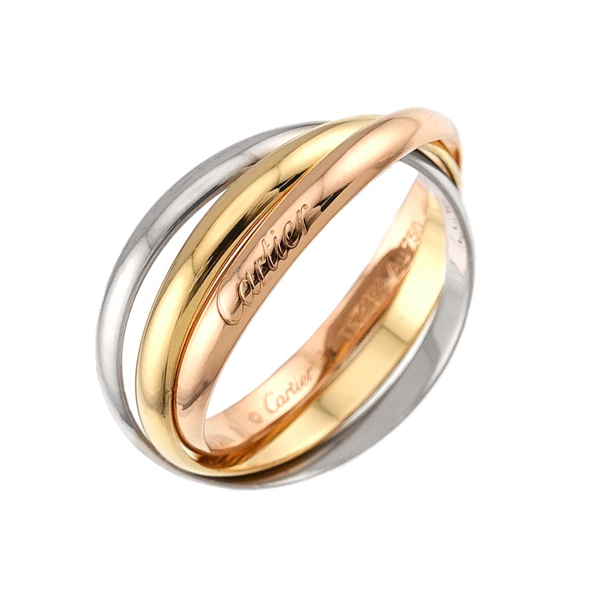 Trinity SM Ring 18K YG WG PG 750 Size62 9.75-10(US)