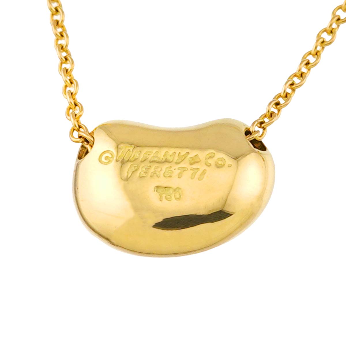 Bean Necklace 18K Yellow Gold 750