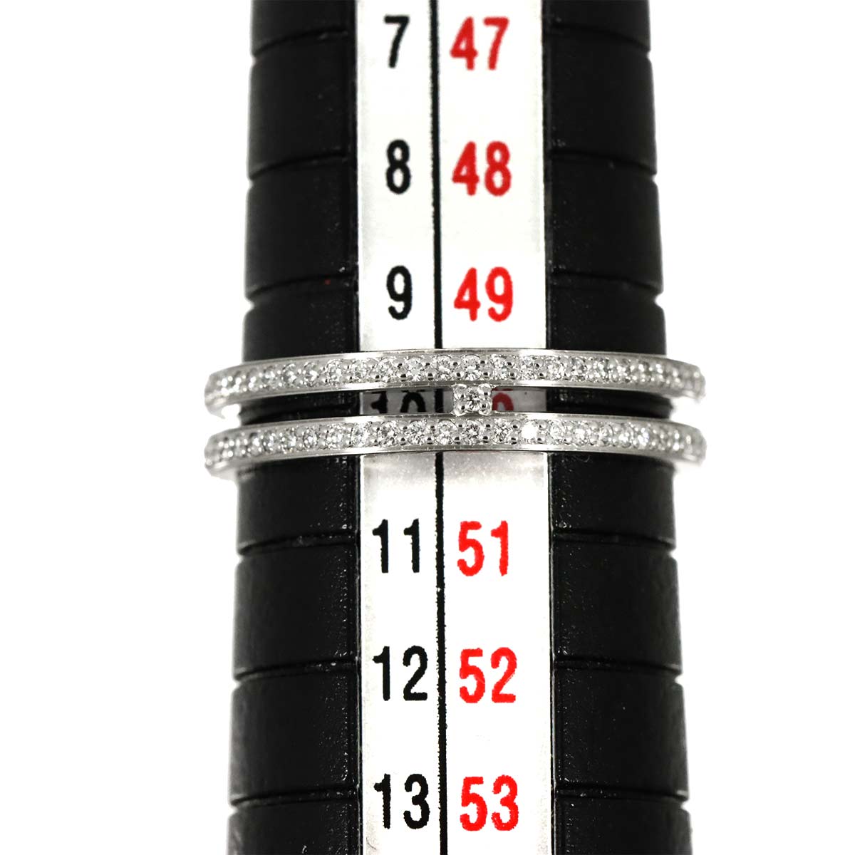 Alianne PM Diamond Ring K18 WG 750 Size50 5.25(US)