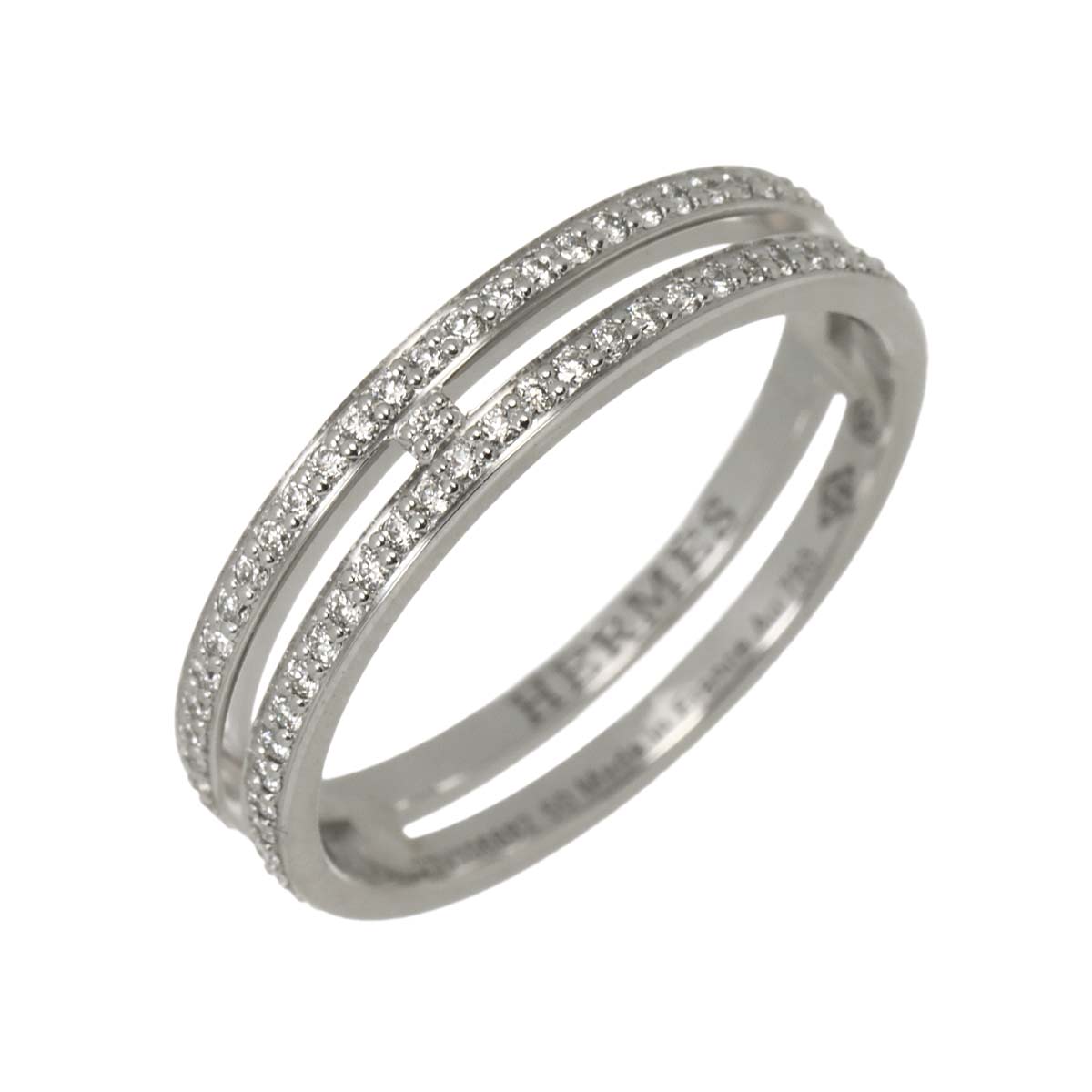 Alianne PM Diamond Ring K18 WG 750 Size50 5.25(US)