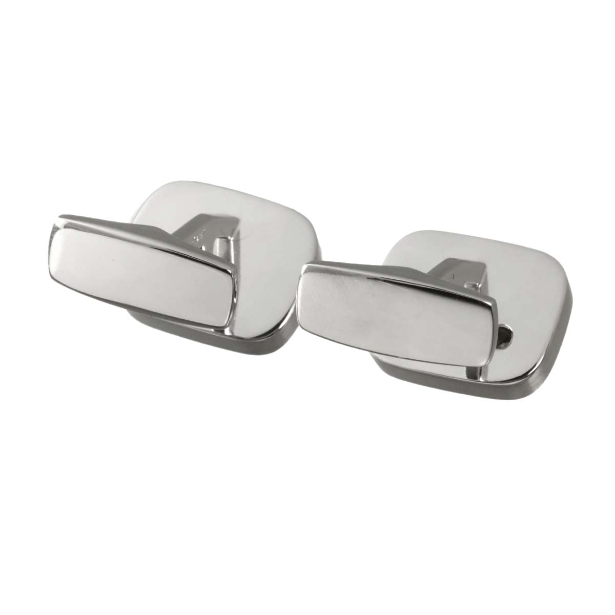 Lapis Lazuli Diamond Cuff Links 18K WG White Gold 750