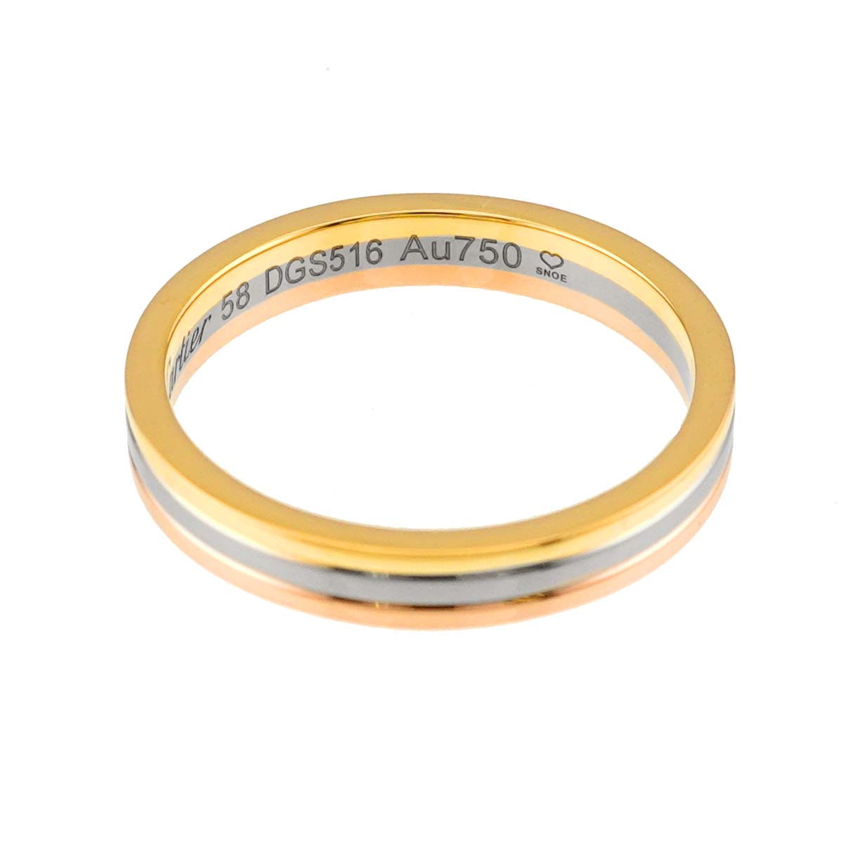 VENDOME Ring 18K YG WG PG 750 Size58 8-8.25(US)