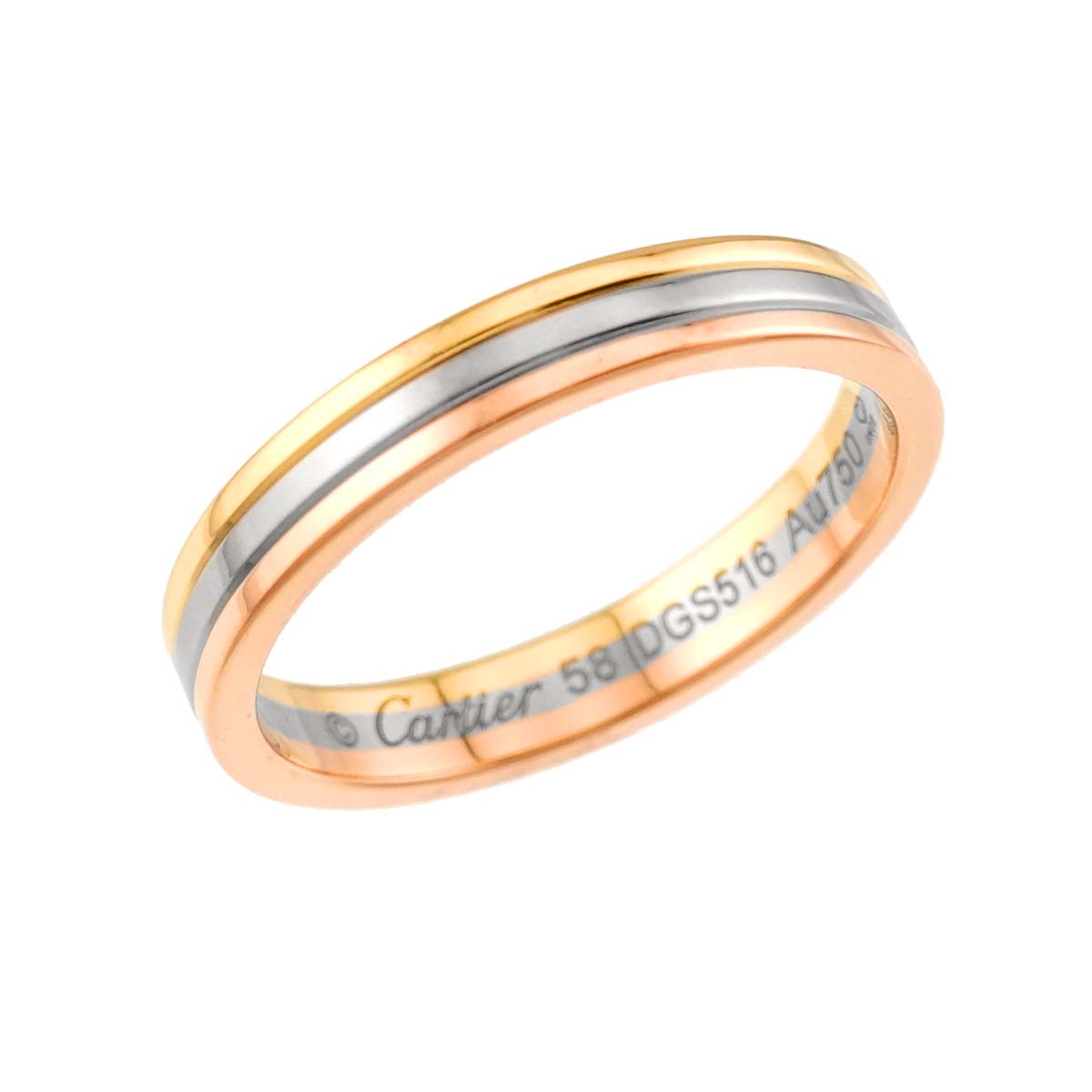 VENDOME Ring 18K YG WG PG 750 Size58 8-8.25(US)