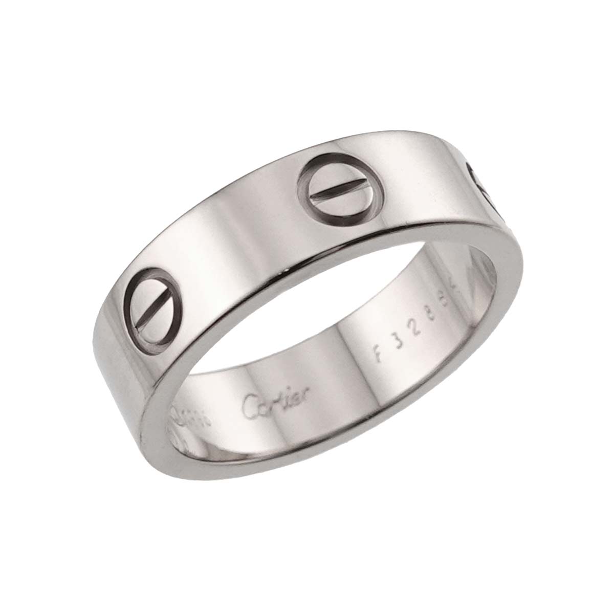 Love Ring 18K White Gold 750 size57 7.5(US)