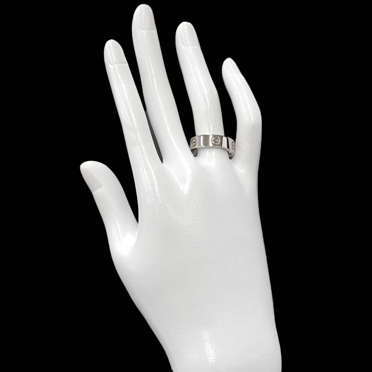 Love Ring 18K White Gold 750 size57 7.5(US)