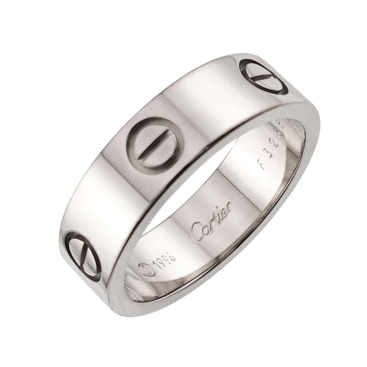 Love Ring 18K White Gold 750 size57 7.5(US)