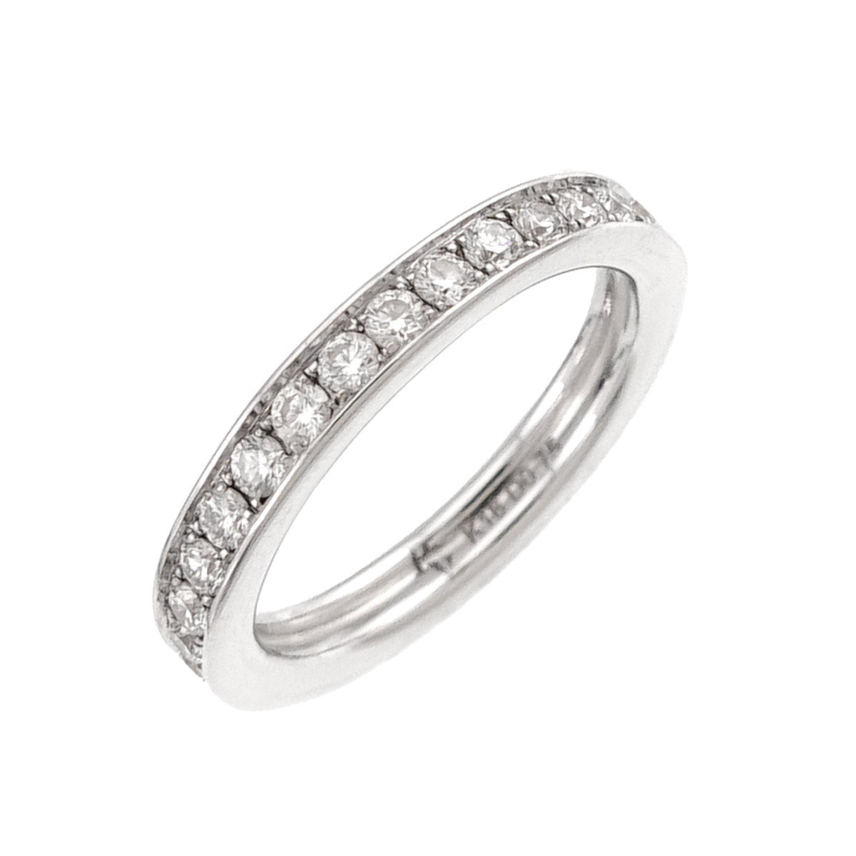 Diamond 0.75ct Ring 18K WG 750 Size4-4.5(US)