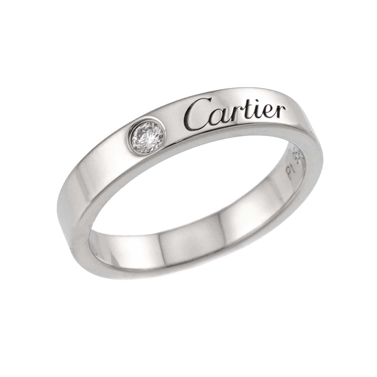 C de Diamond 1P Ring Pt Platinum size47 4((US)