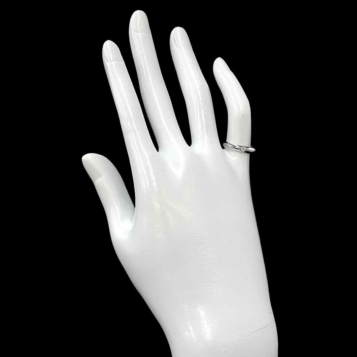Diamond Ring Pt Platinum size3.75-4(US)