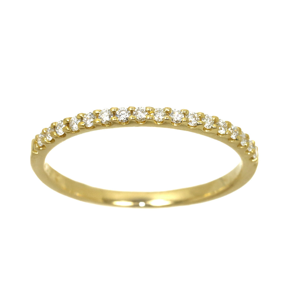 Diamond 0.15ct Ring 18K Yellow Gold 750 size5.25(US)