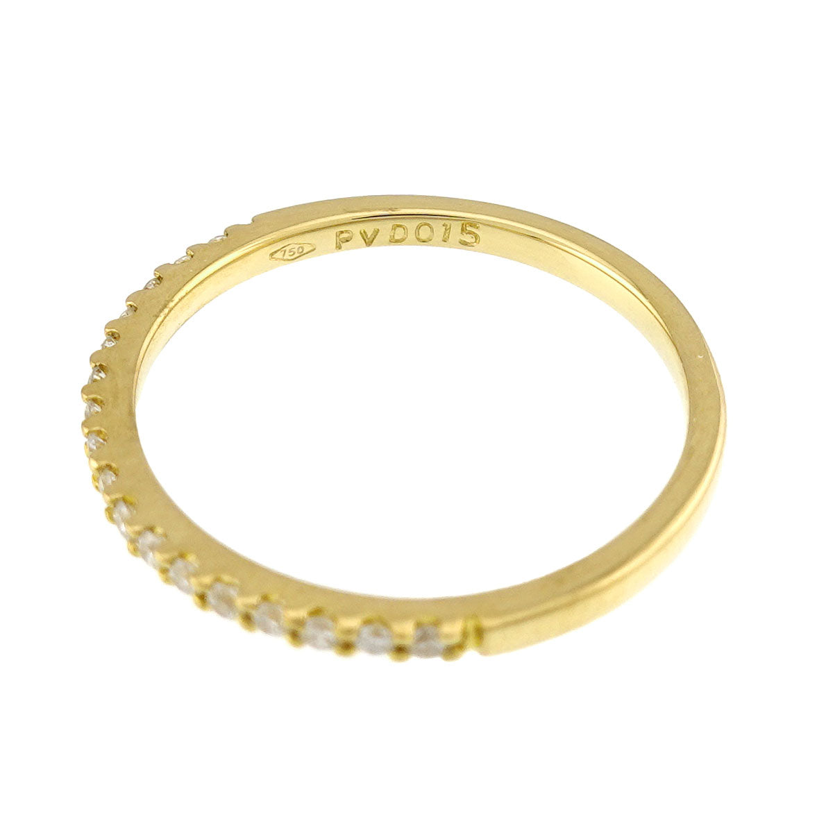 Diamond 0.15ct Ring 18K Yellow Gold 750 size5.25(US)