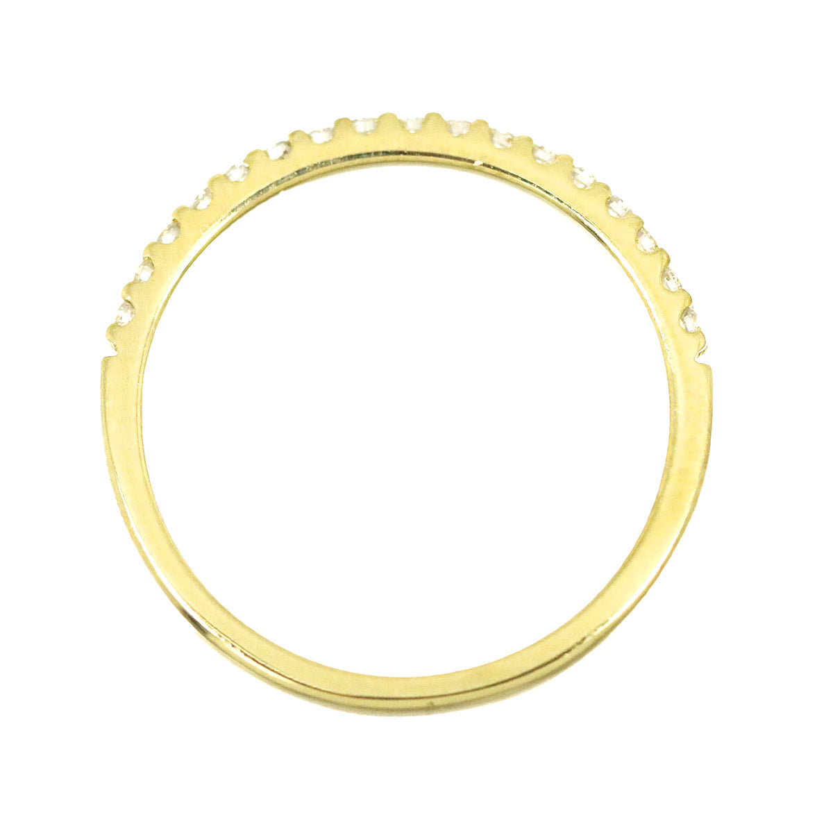 Diamond 0.15ct Ring 18K Yellow Gold 750 size5.25(US)
