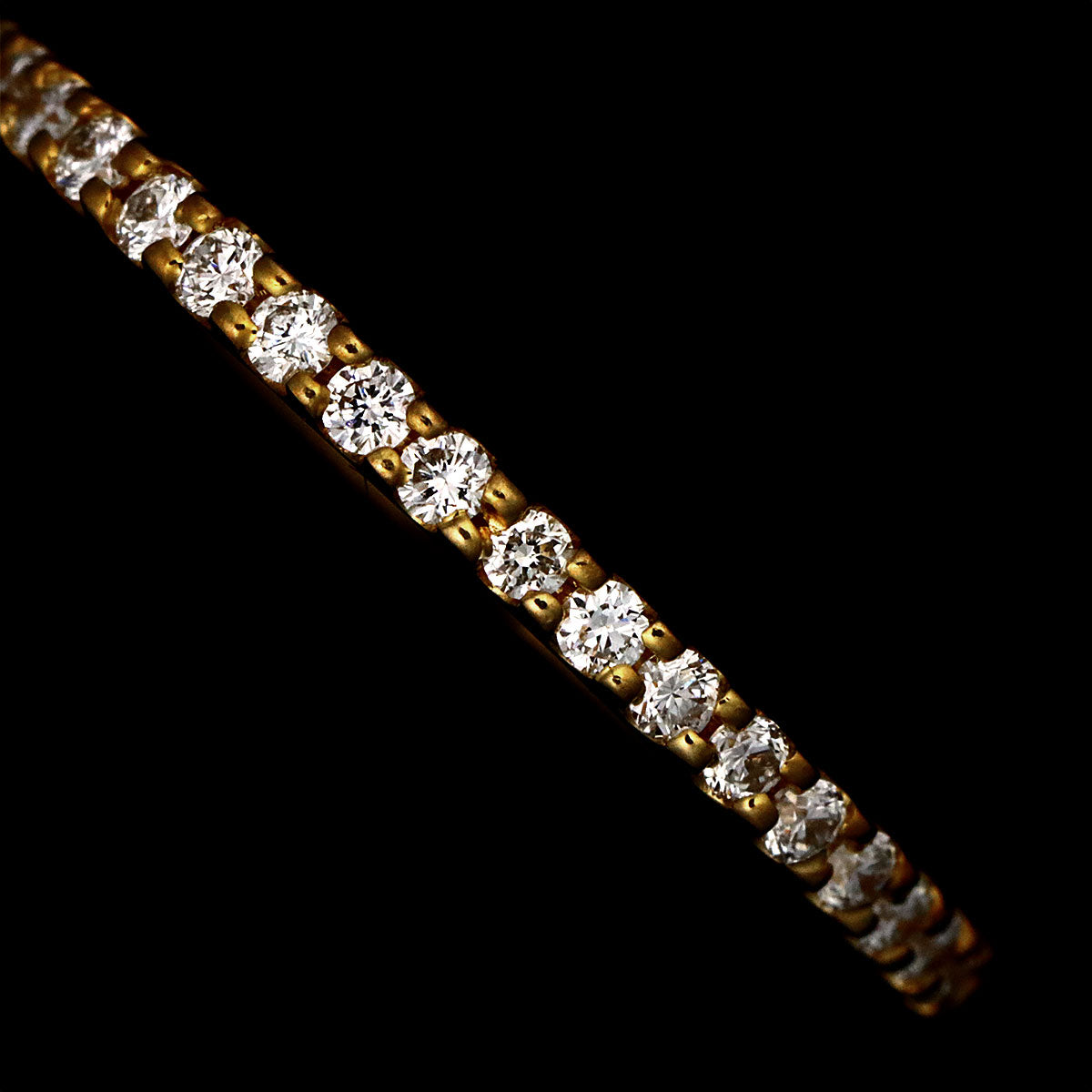 Diamond 0.15ct Ring 18K Yellow Gold 750 size5.25(US)