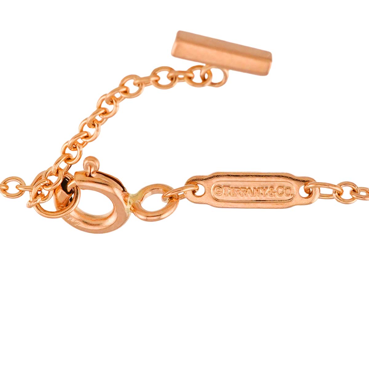 T Smile Small Diamond Bracelet 18K Pink Gold 750